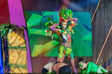 Concurso de maquillaje corporal del Carnaval de Las Palmas de GC (Foto Antonio Rico)
